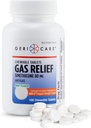 GeriCare Simethacon Chewable Gas-Relief Tablet 80mg 124r Quast Relief for Gas, Bloating, Discomfort, Mints-Flavint 124; Oral Adult Gas Pain Relief 124; Anti- Flatulence Aid (100 Tablets) 2 Pack