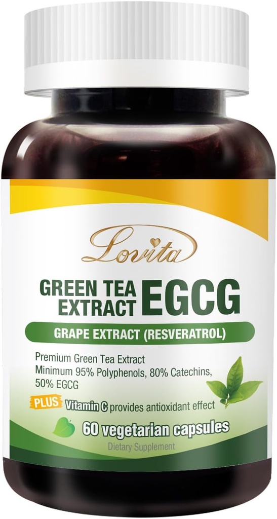 Lovita Green Tea Extract 10000mg (120 Count)