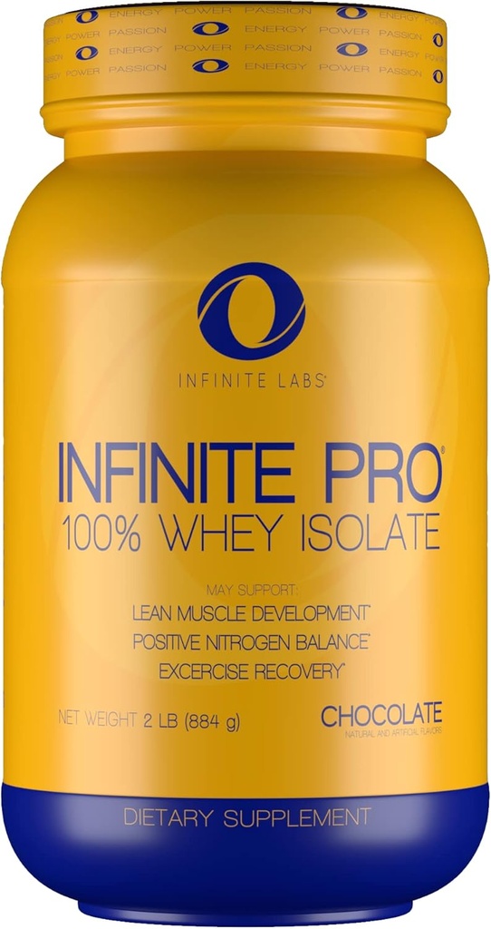 Infinite PRO 100% WHEY Isolat 2LB 124; Optimal Absorpsi Protein Pendukung Bubuk Otot Membangun 124; Chocolate Flavor 124; Gluten Free Workout Suplemen