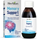 HERBION KONALAN Dukungan Memori Liquid - Membantu Impreve Fungsi Otak & Absent Mindness, Menjaga Levels Sehat Mood dengan Ginkgo Biloba, Dewasa dan Anak Lebih dari 12 Tahun, 5 fl oz, 150 ml
