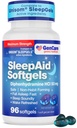 GenCare Maximum Power Night Time Aid Supplement for Dewas Deep Sleep Pills with Diphenhydramine HCI 50mg to Fall Asleep Faster - Strong None Habit Forming PM Sleeping Relief [96 Softgels]