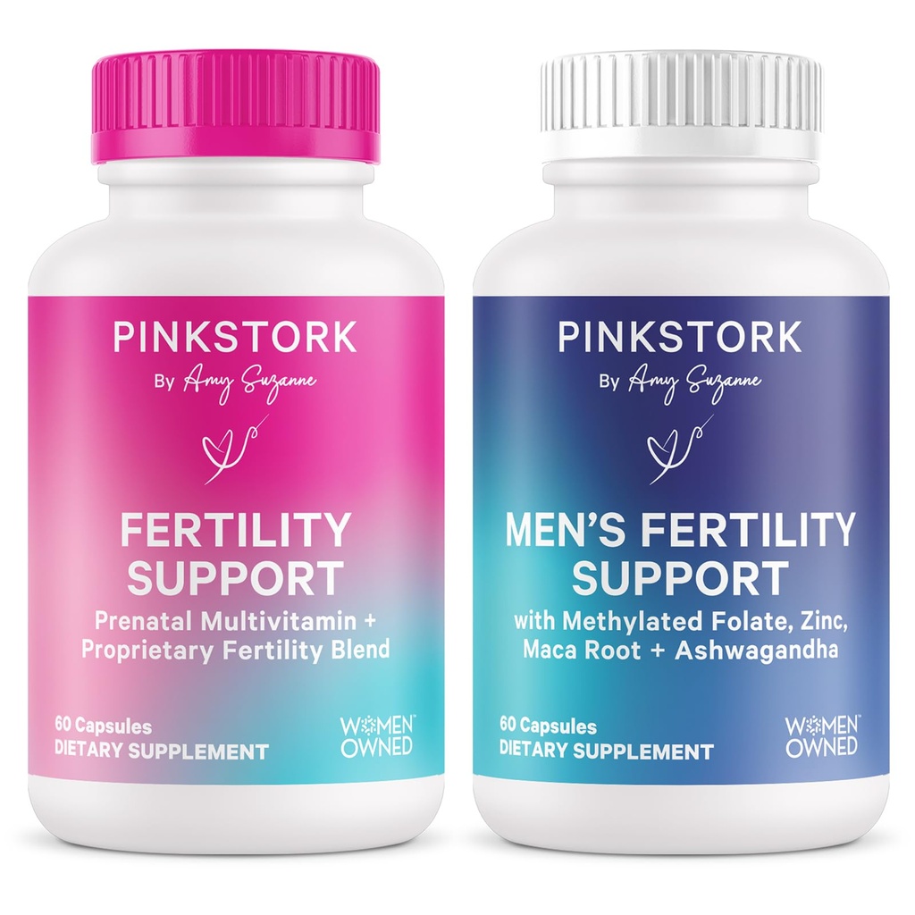 Suplemen Fertilitas untuk Perempuan, Suplemen Kesuburan Untuk Pria, Fertilitas Prenatal Vitamin, Vitex, Inosiol, Folate, Vitamin B6, 60 Kapsul