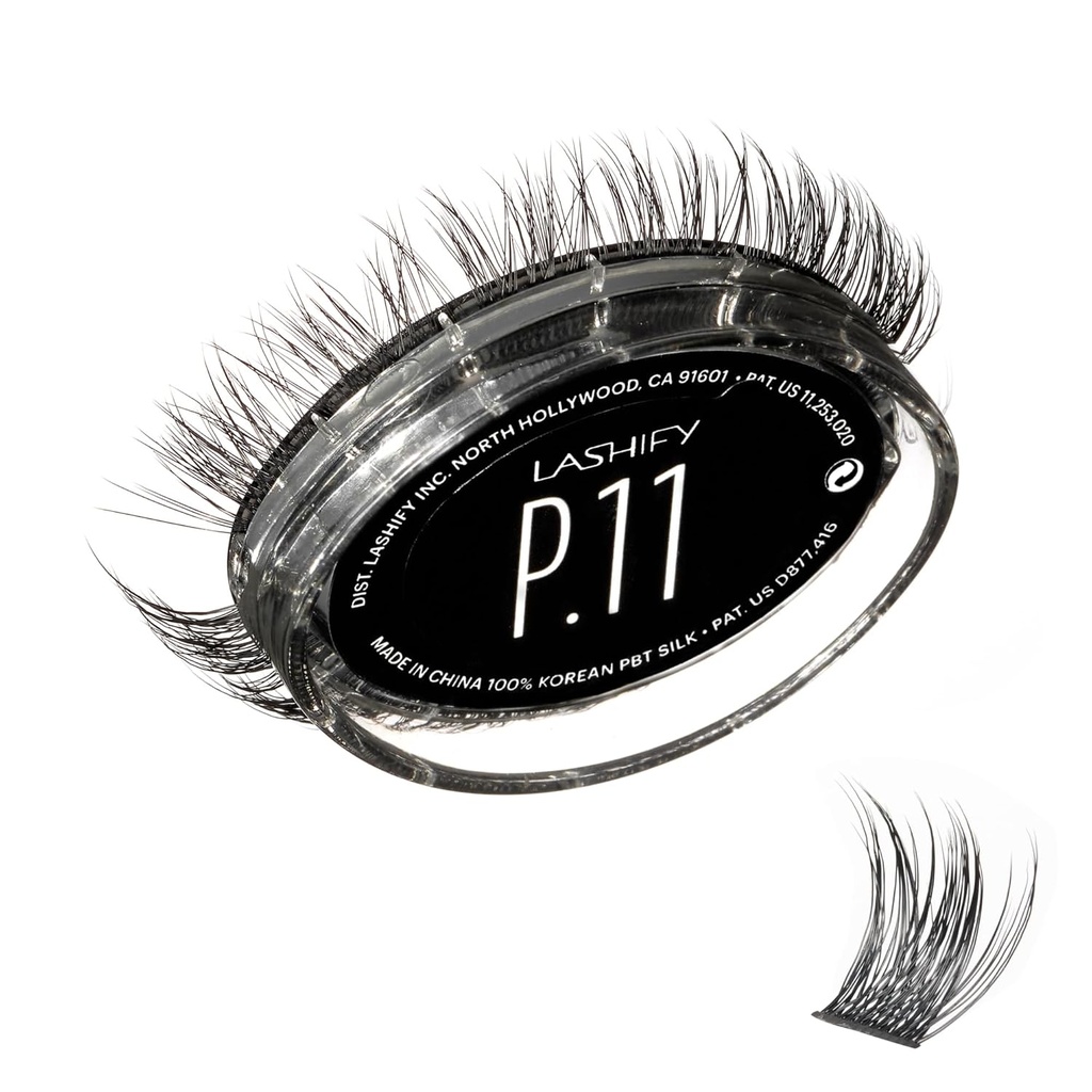 Lashify Plushy 11mm Gossamer Lash in Black, Easy DIY False Lashes for a Voluminous Yeat Still Natural Look