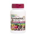 Natures Plus Herbal Actives Resveratrol, Extended Rilis - 125 mg, 60 tablet Vegetarian - Gluten- Free - 30 Servis