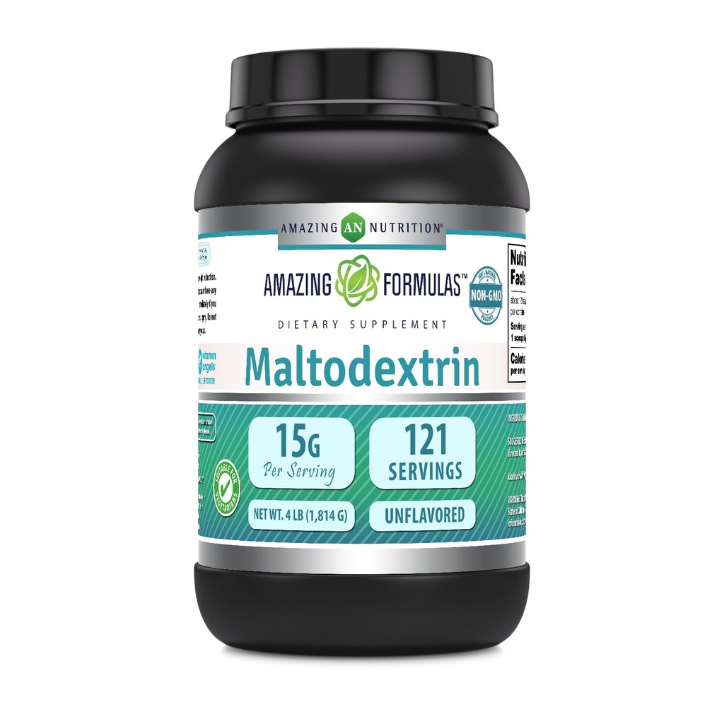 Menakjubkan Formulas Maltodextrin 124; 15 Grams Per Serving 124; 121 Servings 14; 4 Lb Powder Suplemen; Dibuat di USA