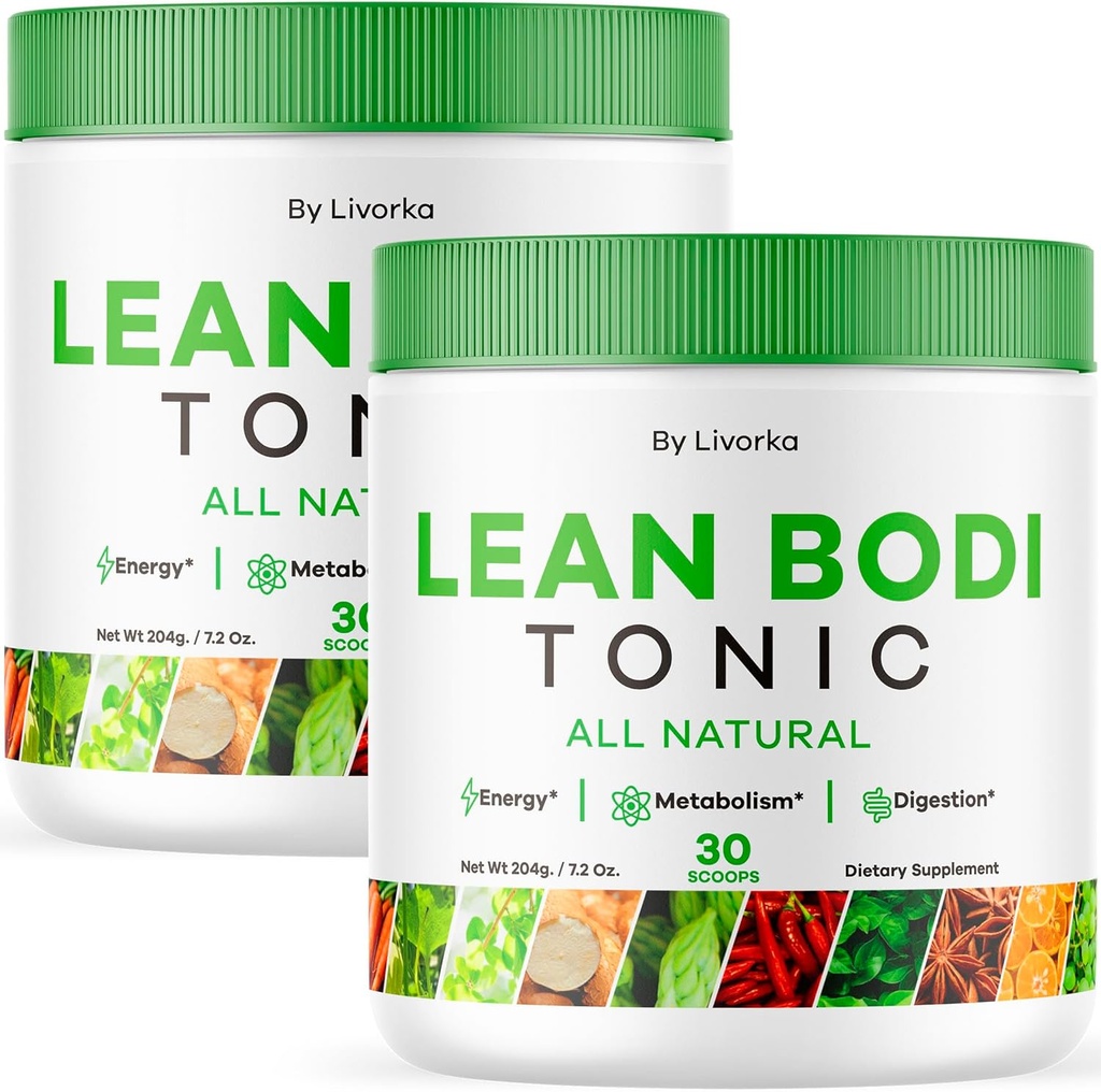 (2 Paket) Lean Body Tonic Powder, Lean Body Tonic Tonic Tonic Tonic Tonic Tonic Tonic Toucher Lean, Lean Body Powder All Natural, 60 Bulan