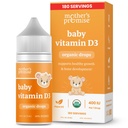 Bayi Organik Ibu Promic Vitamin D Drops 126; 100% Tanaman berbasis 124; Perkembangan Berat & Bone & 4; Umur Newborn + 124; 180 Servis 124; Bayi Vitamin D3 Liquid untuk Infants & Toddlers