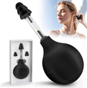 Alat Ear Pressure, Perangkat Penghisap Tekanan Telinga, Migraine and Headache Relief Inner Ear Balance, Relief Tekanan Pesawat, Mengurangi Pain, Stress, Ketegangan melalui Tekanan Telinga Inner - Hitam