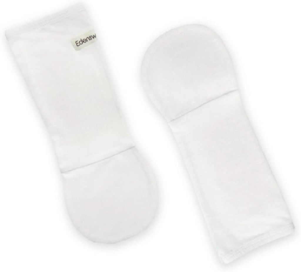 Zinc-Infused Newborn Baby dan Toddler Gloves No Scratch Mittens untuk Eczema - Wet Crap Therapy (24 Bulan, White)