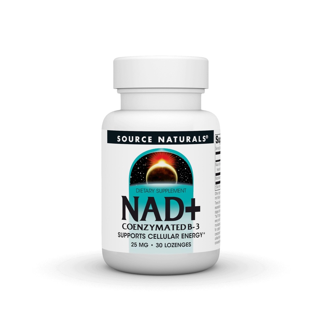 Sumber NAD +, Koenzim B-3, Mendukung Energi Sel *, 25 mg - 30 Lozenges