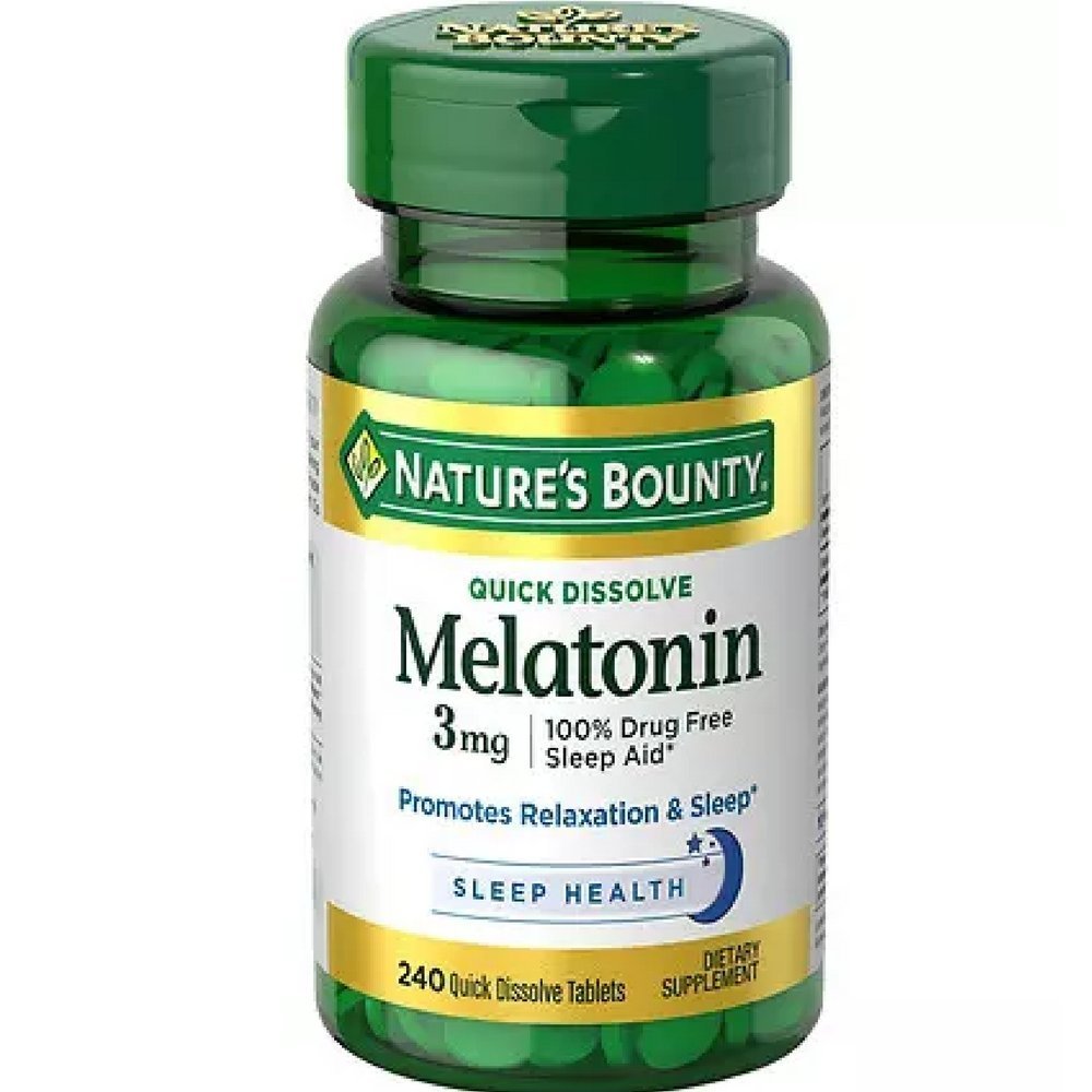 Nature 's Bounty Melonatin 3 mg Tablet 120 tablet (Paket 2)
