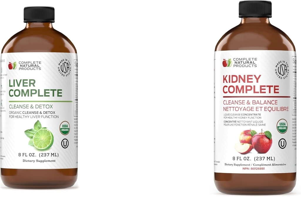 Lengkap Natural Products Liver Lengkap 8oz & Kidney Lengkap 8oz Bundle