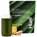 Huel Daily Greens Lemon & Ginger 124; Superfood Greaders Powder 124; 91 Vitamin, Minemins, dan Wholegs-Soured Ingregents 124; Adaptogens, Antioksidants, Gut- Frid Progories 12430