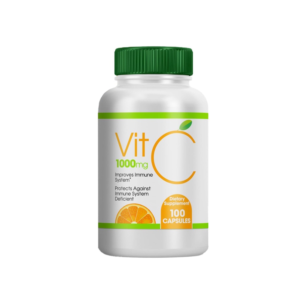 Vitamin C 1000mg Generik, 100 Kapsul, Kapsul Tambahan Diet