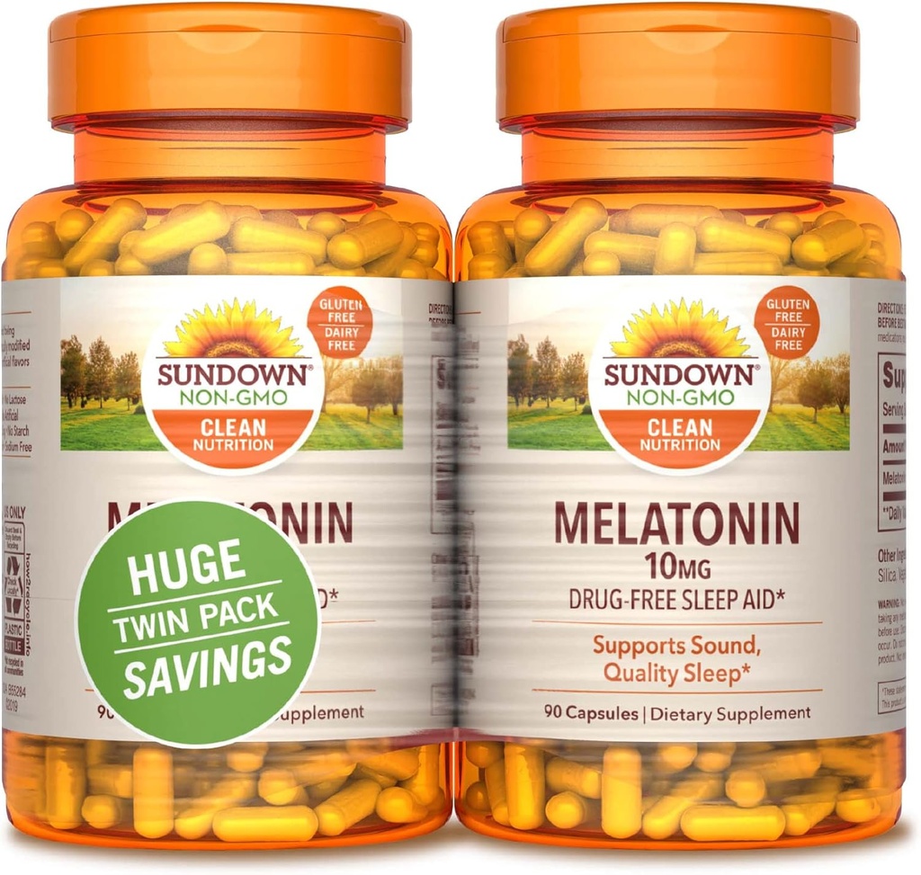 Sundown Melonatin, 90 Count (Pack of 2)