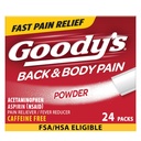 Goody 's Back and Body Pain Relief Powder, 24 ct (Paket 1)