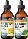 BIO KRAUTER St John 's Tort Tincture 4 Fl Oz. & Lemon Balm Tincture 4 Fl.