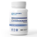 Puregen Labs Lumbrokinase 40mg per Capsule High Potency Suplement Aff14; High Activity Lumbrokinase Enzymes 124; Tidak ada Harmful Additions 124; Nor-GMO 124; Gluten Free 124; Dibuat di AS - 60 Vegetarian Capsules