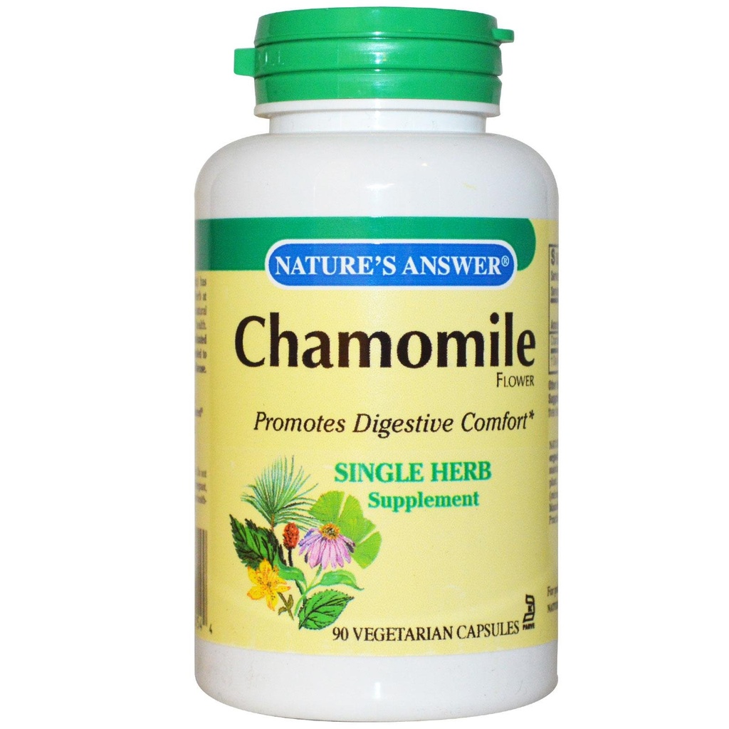 Nature 's Answer Chamomile Flower -- 90 Vegetarian Kapsul