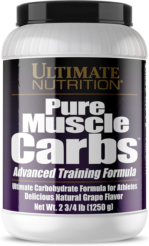 Karang Muscle Murni Ultimate - Powder Karbohidrat Kompleks untuk Energi Terhenti - Tidak Fat, Tidak Cholesterol - Calorie untuk Gainers Muscle dan Athletes, Grape, 2.75 Pounds