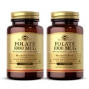 Solgar Folate 1000 mcg - 120 Tablet, 2 Pack - 1000 mcg Bio- Active Metafolin - Vegan, Gluten Free, Dairy Free, Kosher - 240 Total Servings