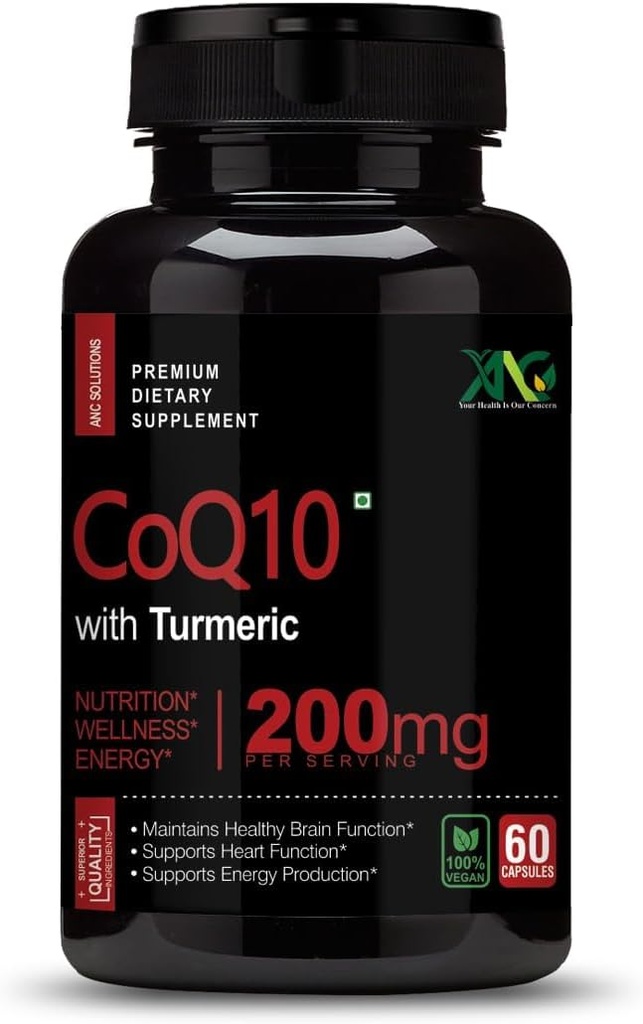 Penangguhan Tinggi Viva Generik KoQ10 dengan Suplemen Nutrisi Antioksidant, Fungsi Kesehatan Jantung & Kesehatan & Kesehatan - Ubiquinol untuk Kesehatan Mitokondrial - 200m60 Kapsul