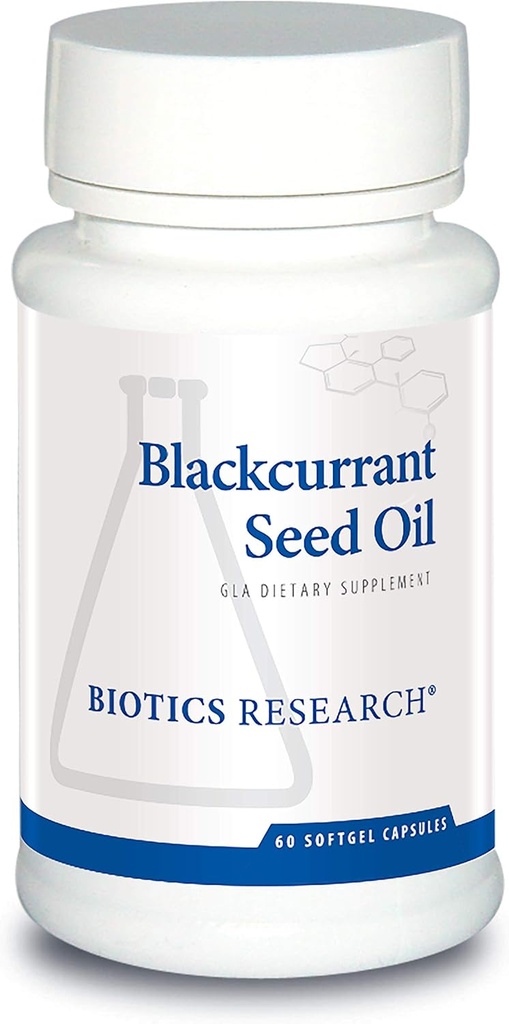 Riset Biotika Blackcurrant Seed Oil Sumber Alam Gamma Linolenic Acid GLA, 535 mg Capsule, Mendukung Kesehatan Kardiovaskular, Perbaikan Tosis Normal, Sistem Immune, Kapak Kesehatan Wanita 60