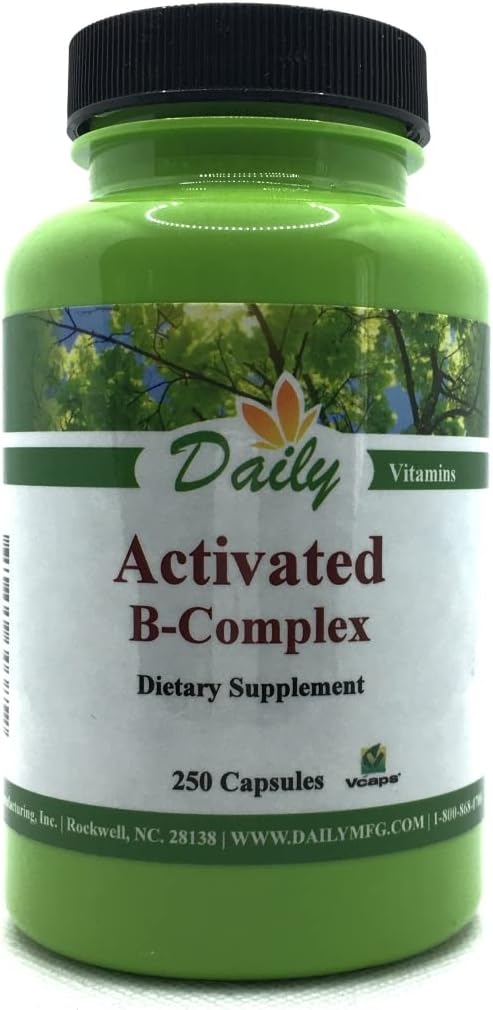 Daily Manufacturing Activated B-Complex (Activated Forms of Multi B Vitamin) 250 Capules