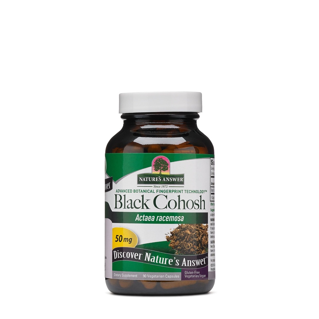 Natures Respon Black Cohosh Root Powder 50mg 90 Vegetarian Capsules 12.4; Menopausal Dukungan: Hot Flash Relief 126; Promosi Fertility