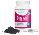Enzyme Capsules (60 Count) Diaktifkan Enzymes Digetical Charcoal Digetical dengan Progories dan Pregities - Suplemen kekebalan Kesehatan Digetotic - Kapsul Probiosis Untuk Peningkatan Energi & Mood