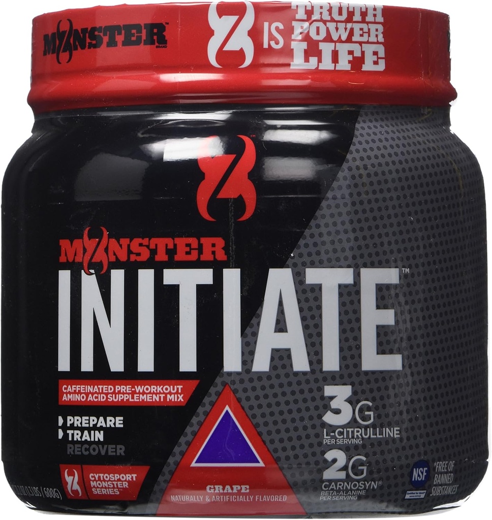 Cytosport Rakasa Memulai Minum Nutration, Pra Workout Powder, Grape Flavored, 600 Gram (30 Pelayan)