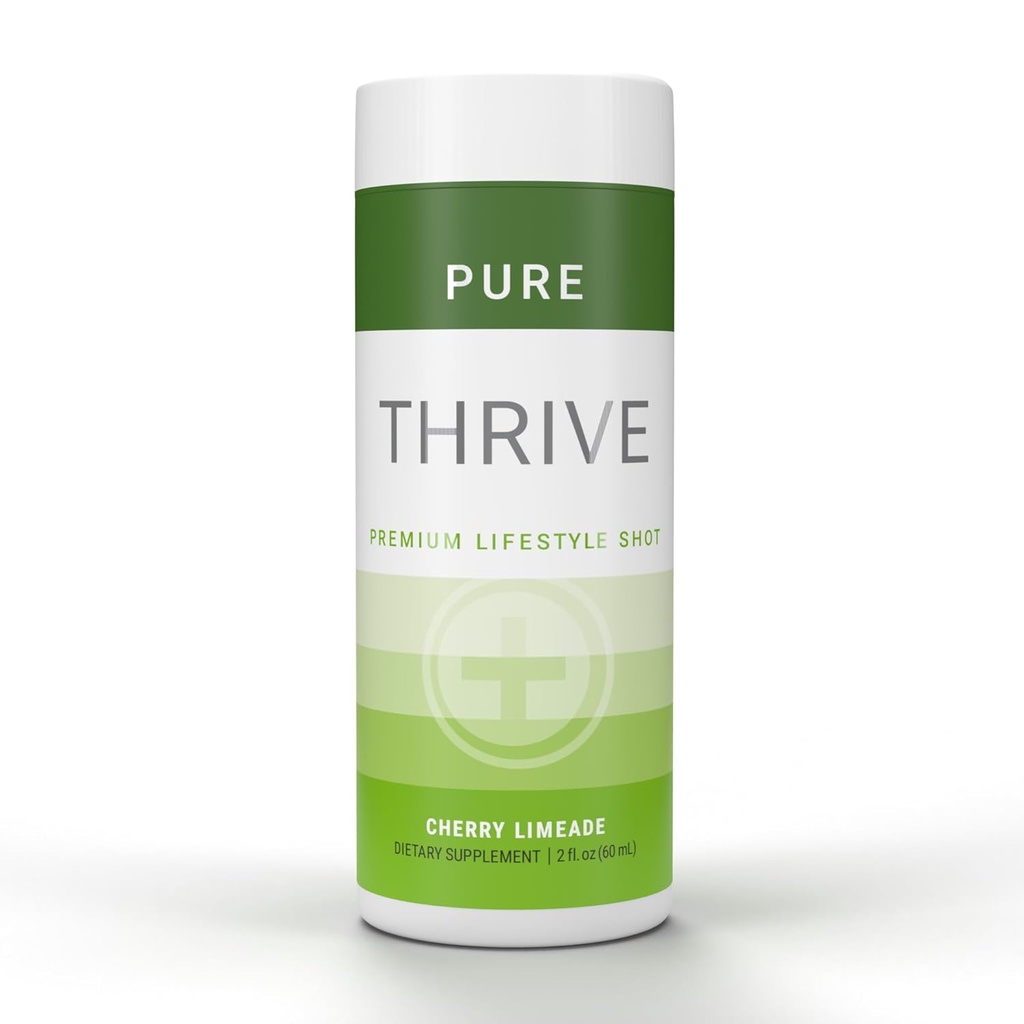THRIVE by Le-Vel Energy Shot - Cherry Limeade 124; 2 ifl oz 124; 12 Count 124; Clean, Sugar- Free, Zero- Calorie Energy Booster; Suplemen Energi Alam dengan B Vitamin 124; Cafeine sehat Shot