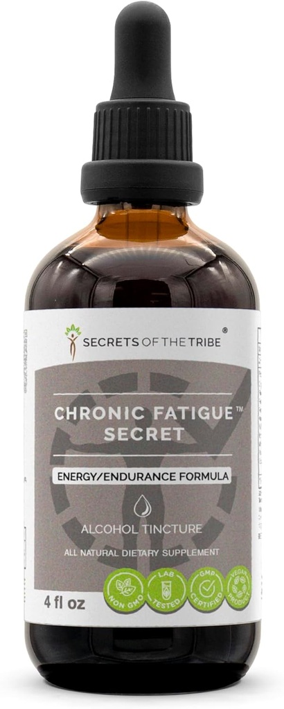 Rahasia Suku - Cronic Fatigue Secret, Herbal Supplement Blend Drops Alkohol Liquid Extract, Energi / Endurance Formula (4 fl oz)