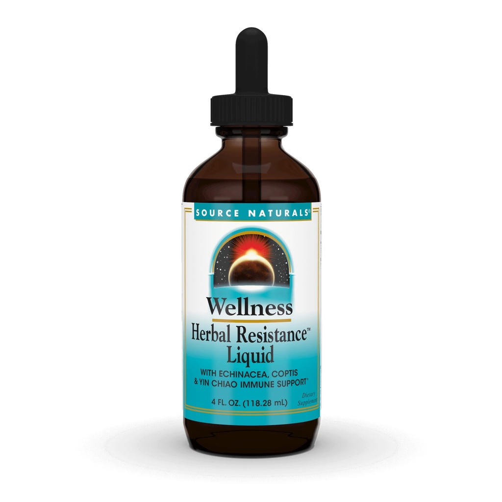 Sumber Wellness Herbal Resistance Liquid Supplement Ammune Defenation Supplement and Imunity Booster with Echinacea, Elderberry dan Yin Chiao - 4 Fluid Oz