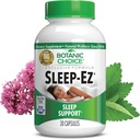 Botanic Choice Sleep-Ez-Powerful Blend of Valerian Extract, Melonatin, Hops, Kava Kava dan Lemon Balm untuk membantu Foster Tidur tanpa Grogginess (30 Capsules)