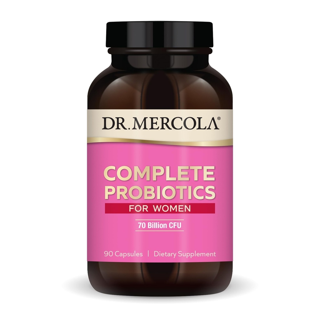 Dr. Mercola Complete Propoles for Women - Support Gut, Vaginal & Imune Health - Contains Lactociillus Strains - Non-GMO, Gluten- Free & Soy- Free - 90 Capsules (90 Pelayan)