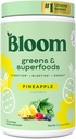 Bed nutrition Superfood Greader Powder, Digetical Enzymes with Propoletic and Pregrance, Gut Health, Bloating Relief for Women, Chlorella, Green Juice Mix with Beet Root Pouder, 25 SVG, Pineapple