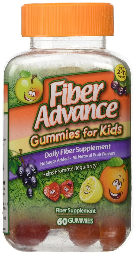 Fizber Advance Gummies For Kids Daily Fiber Supplement, 60 count