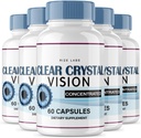 Rize lab (5 Pack) Clear Crystal Vision Suplement, Clear Crystal Vision for Blurry Eyes, ClearCrystal Vision Function, Clear Crystal Vision Formula Review (300 Capsules)