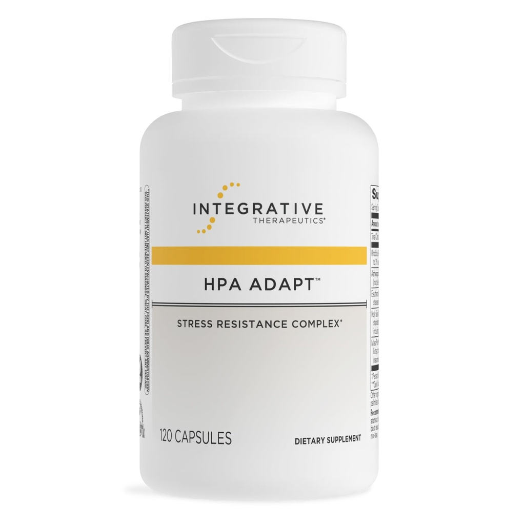 Therapeutics Integrative HPA Adaptogenic Suplemen untuk Dukungan Stress * - termasuk Ashwagandha, Rhodiola & Other Adaptogenic Herbs * - Vegan, Dairtogenic & Gluten- 120 Capsules