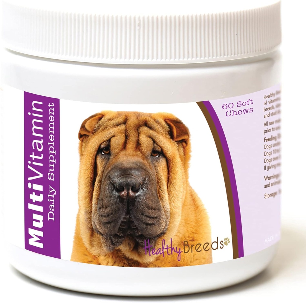 Sehat Breeds Chinese Shar Pei Multi- Vitamin Soft Chews 60 Count