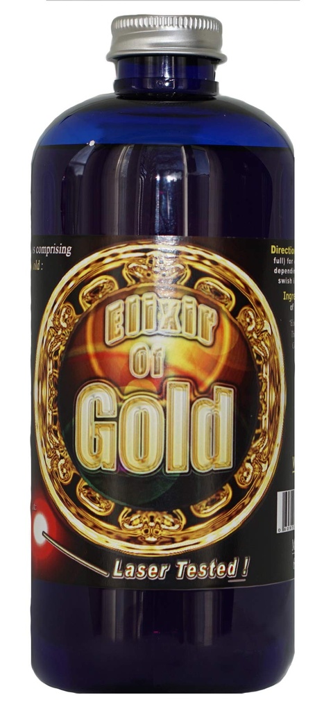 Elixir Emas, 8 oz., 240 PPM Konsentrasi oleh Minekel Gunung Perak, Paling Bioavable Partikel Nano