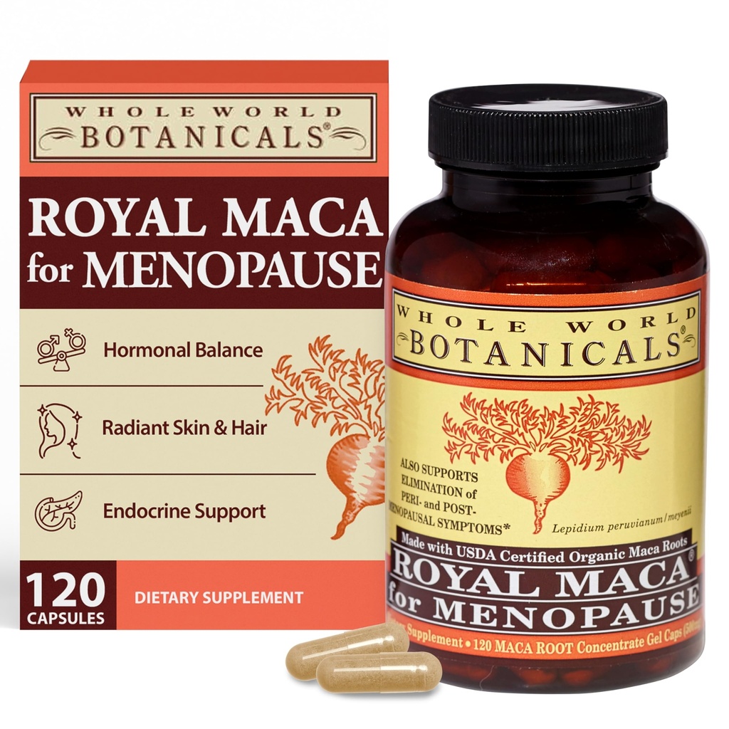 SELURUH DUNIA BOTANICALS Royal Maca For Menopause, 120 CT