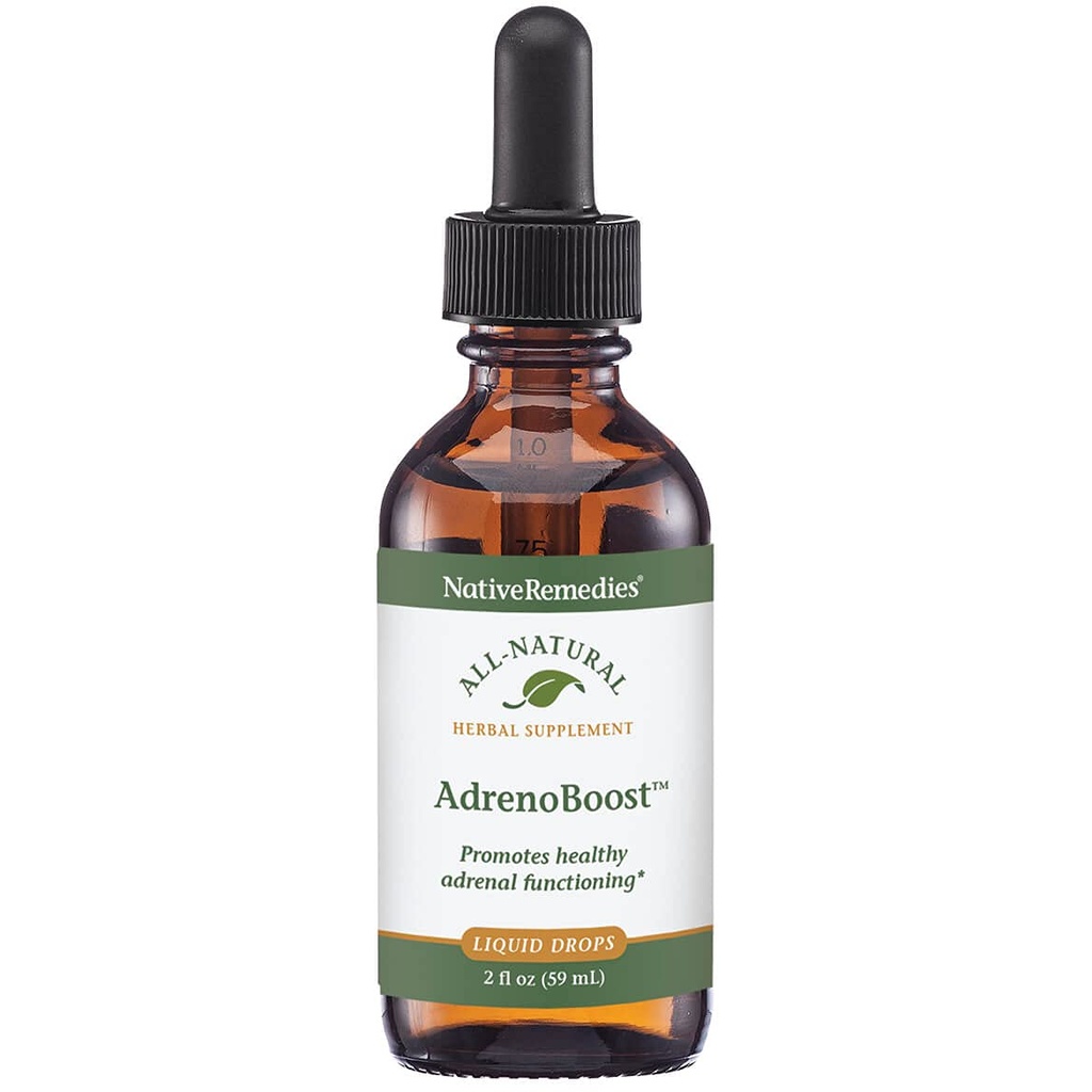 Pengobatan Asli AdrenoBoost - Semua Suplemen Serba Alam untuk Dukungan Adrenal, 2 Fl oz.