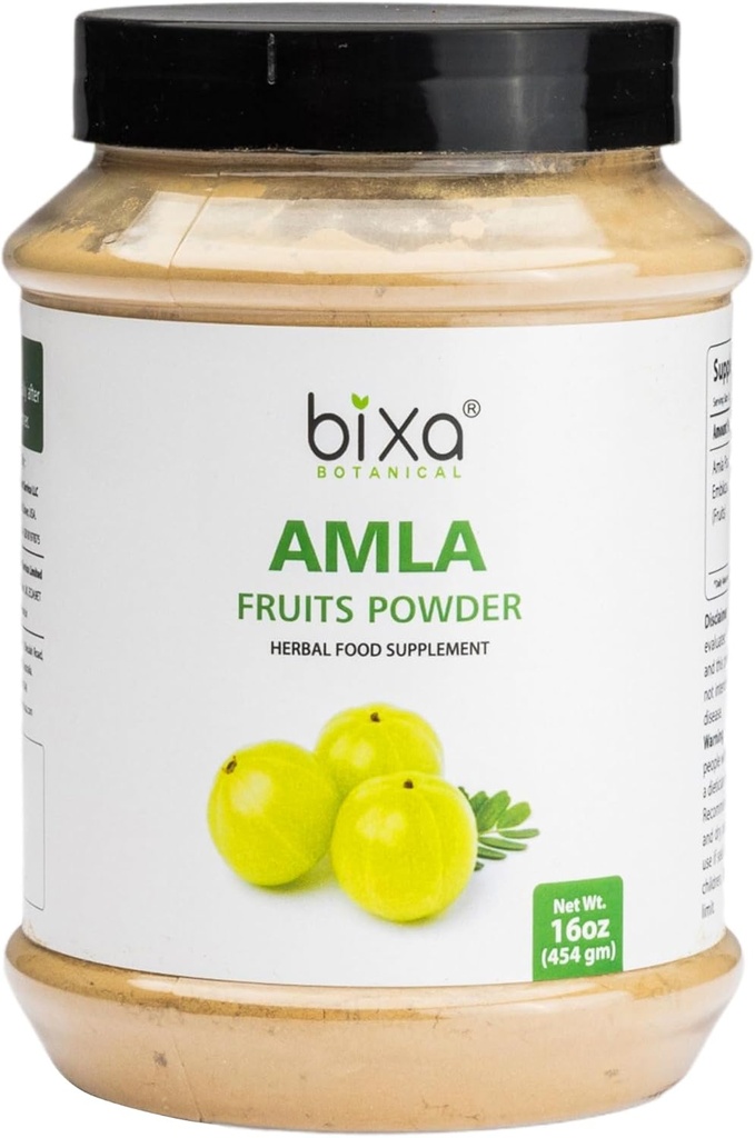 bixa BOTANICAL Amla Powder (Emblica officinalis), 1 Pound (16 Oz) Os 124; Herbal Supplemen Antioksidant & Imunity Booster