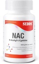 Suplemen, N- Acetyl Cysteine (NAC) 600mg, 60 Veg Capsules - Non-GMO, Gluten Free
