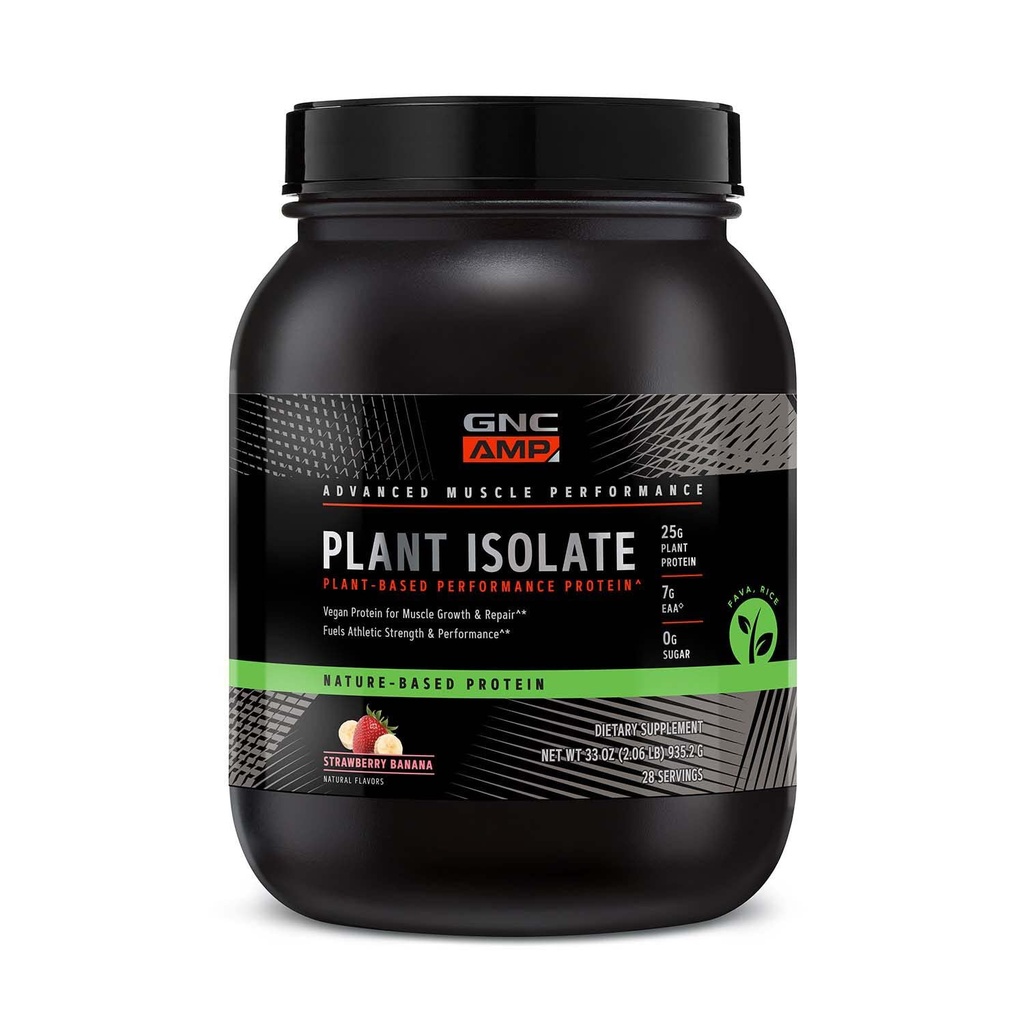 GNC AMP Plant Isolate Protein - Strawberry Banana (28 Pelayan)