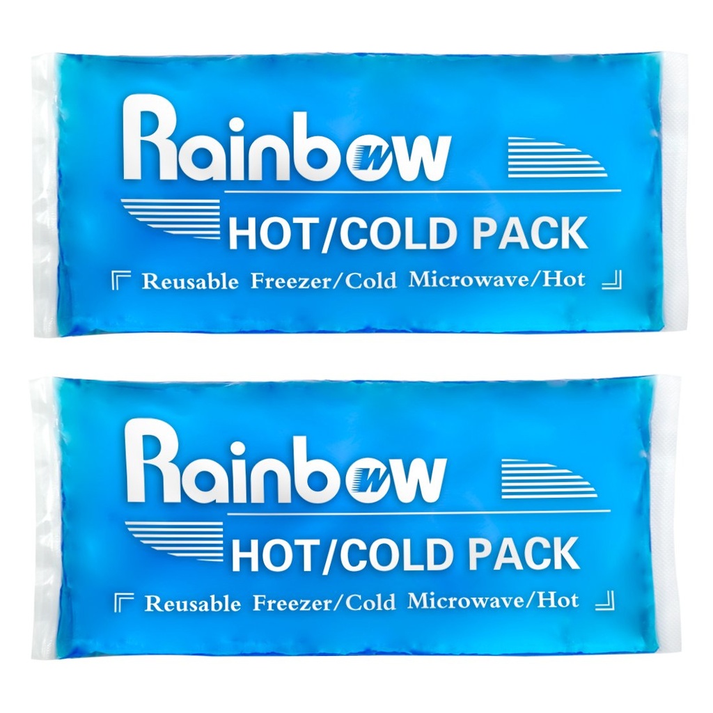 Lempeng Es Berbahan ulang Lembut Gel 2, Hot and Cold Gel Ice Packs untuk Injuries, Headlaches, Joint Pack, Comfort Ice Pack Flexible Therapy on Neck, Ankle, Luck, Leg, Bahu, Elbow, Wrist, Feet