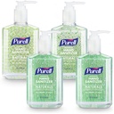PURELL Hand Sanitizer Advanced dengan Tanaman Berdasarkan Alkohol, Citrus Scent, 8 fl Oz Pompa Bottle (Paket 4) - 9626-06- ECDECO