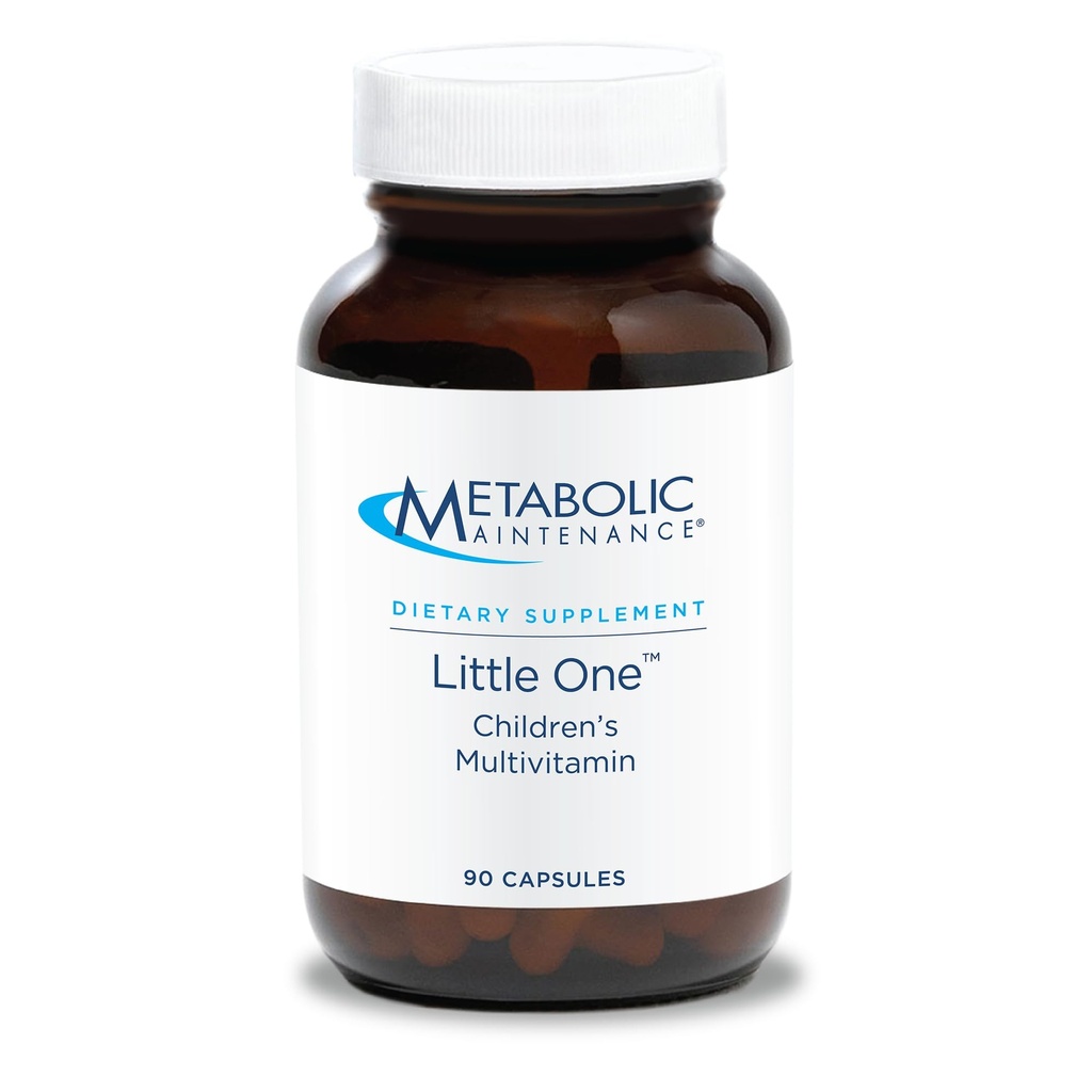 Maintenance Metabolik Little One - Anak-anak Multivitamin dengan Besi, Anak 6-12 tahun - Aktif B Vitamin, Mineral + Vitamin D untuk Imune + Bone Kesehatan (90 Sized Chasiles Kecil)